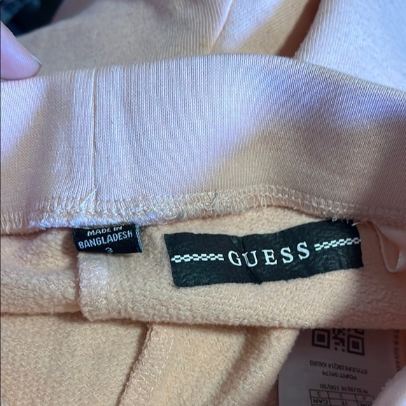 Guess Pink and Gold Sweatpants with Tapered Fit - Picture 2 of 2